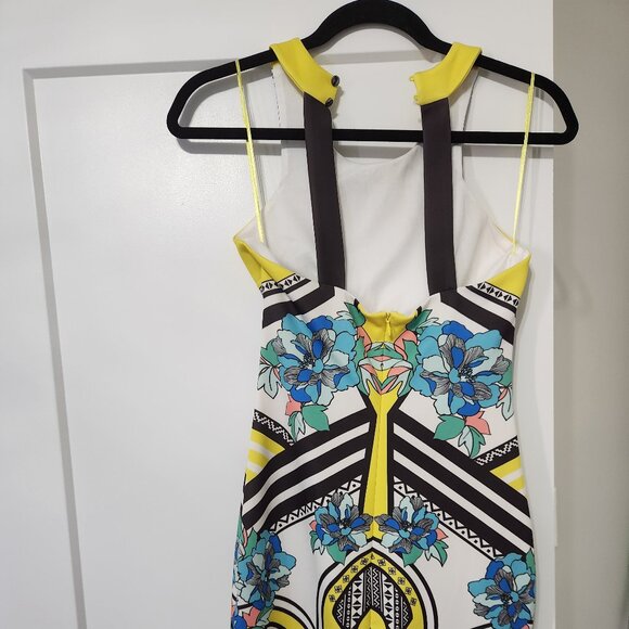 PEACHPUFF Floral & Striped Dress Size Small - Picture 4 of 5